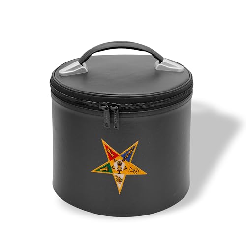 OES FEZ CASE - BLACK IMITATION LEATHER WITH OES EMBLEM, LARGE