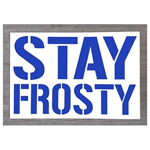 Call of Duty Stay Frosty COD-inspirerat klistermärke - rolig dekal för bil eller hem (liten - 6 cm x 10 cm)