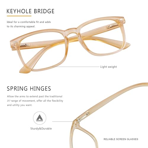 Image of Vintage Square Progressive Multifocal Presbyopic Glasses, Photochromic Gray Sunglasses for Men Women Readers (Champagne,+0.50 /+2.75 Magnification)
