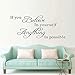 CHTHREEC Jeśli wierzysz w siebie, wszystko jest możliwe. Inspirujące cytaty Naklejki ścienne Dekoracyjne naklejki ścienne Vinyl Artist Home Decoration 58cm x 25cm