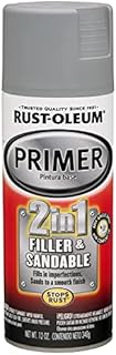 Rust-Oleum 260510 Automotive 2-in-1 Filler & Sandable Primer, 12 Ounce (Pack of 1), Gray
