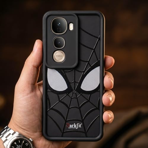 Image of DARKFIT Back Case Cover Compatible for Vivo Y400 Pro | Silicone Case | Camera & Body Protection| Shock Proof | for Vivo Y400 Pro | Color Black