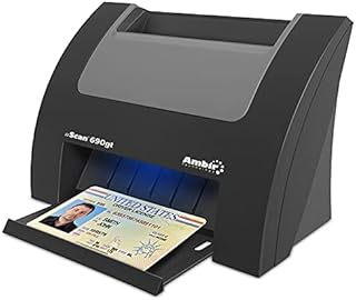 Ambir nScan 690gt High-Speed Vertical Card Scanner with AmbirScan Business Card for Windows PC