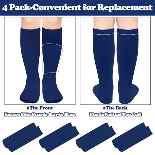 Image of Sarfel Youth Toddler Soccer Socks Kids Baseball Socks Youth Boys Girls Knee High Softball Football Accessories Tube Cotton