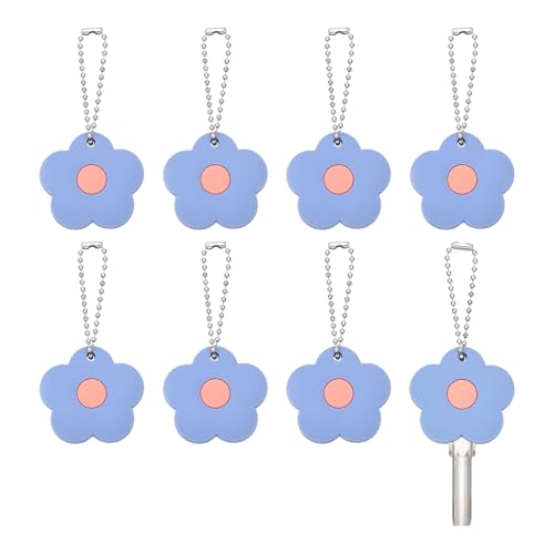 Protège-Clés En PVC Forme Fleur : Coques Pour Clés Plates De 1.18"