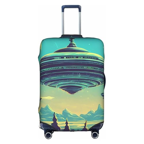 Universe Planet Print Decorative Travel Luggage Cover Concealed Zipper Suitcases Anti Scratch Dustproof