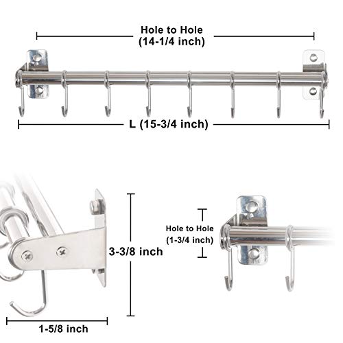Dseap GJ-SGAN-LG-8G1P Pot Rack - Pots And Pans Hanging Rack Rail thumb #5