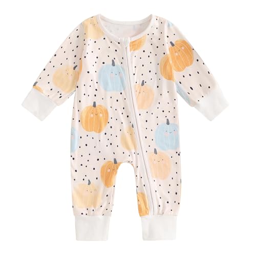 Newborn Baby Girl Clothes Flower Romper One Piece Jumpsuit Infant Halloween Outfit Fall Winter Coming Home Outfits