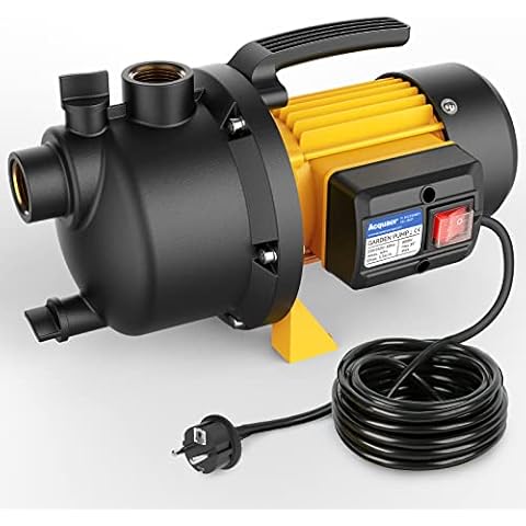 Acquaer 800W Gartenpumpe,3700 L/h Edelstahl-Gartenwasserpumpe Cover