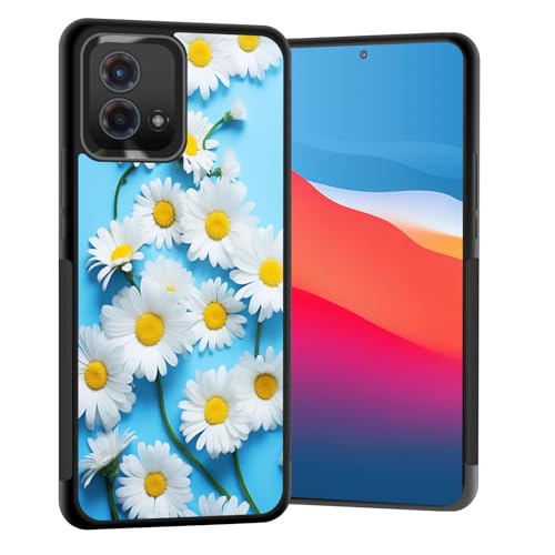 Vobber for Moto G 5G 2025 Case,Slim Anti-Scratch Architecture TPU Shockproof Protective Case Cover for Motorola Moto G 5G 2025,White Daisies