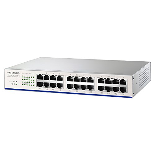 Amazon | I-O DATA スイッチングハブ(24ポート) EEE省電力機能搭載