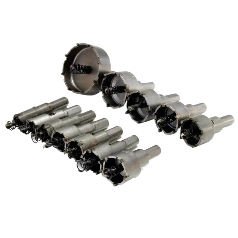 A Tazza For Metallo, 12 Pezzi, 15 Mm, 50 Mm, Set Di Punte Da Trapano In Lega For Legno, Plastica, Metallo, Taglio, Utensili Ad Alte Prestazioni E Resistenti