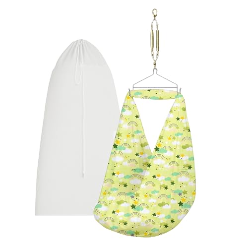 Image of Happykid Baby Cradle Set | Durable Cotton Cloth, Mosquito Net, Spring, Hanger Jhoola (Green)