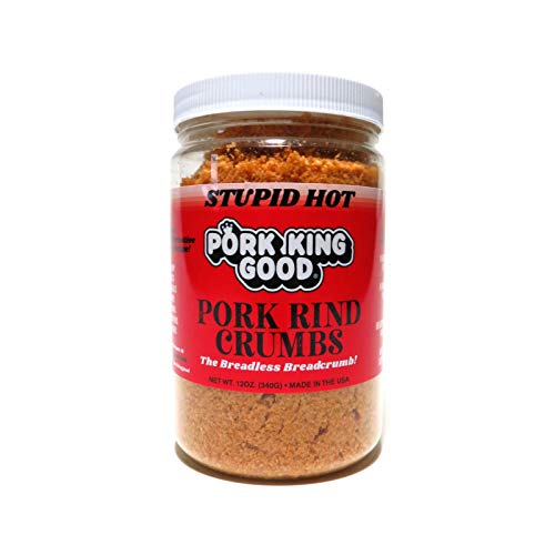Pork King Good Stupid Hot Spicy Pork Rind Breadcrumbs (Low Carb Keto Diet)!