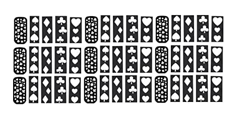 Casino Las Vegas playing Cards Gambling Collections (PLAYING CARDS Nail Stencil c111)
