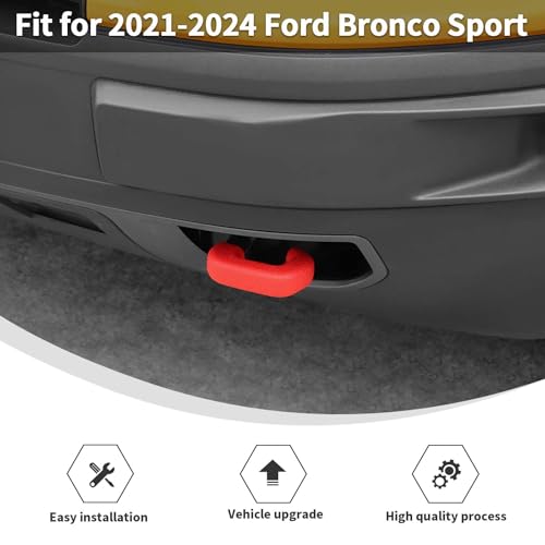 Linskip Capas de gancho de reboque adequadas para Ford Bronco Sport 2021 2022 2023 2024, protetores