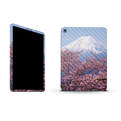 Image of MightySkins Carbon Fiber Skin Compatible With Apple iPad 10.9 inch 10th Gen (2022) Full Wrap Kit - Fuji | Protective, Durable Textured Carbon Fiber Finish | Easy To Apply & Change Styles | Made in the USA
