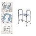 AYHMT Releveur De Toilettes,Chaise PercéE Toilettes, Hauteur Réglable De 30 Cm, Accoudoir (avec Toilettes)