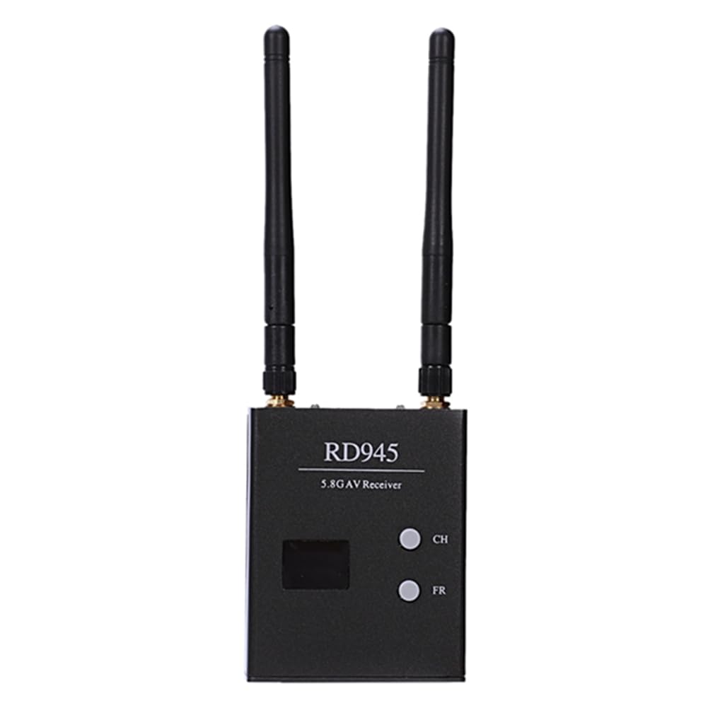 Osmond Diversity FPV 5,8 GHz 48CH RD945 Receiver mit langlebigen A/V-Kabeln und Netzteil, 500403408