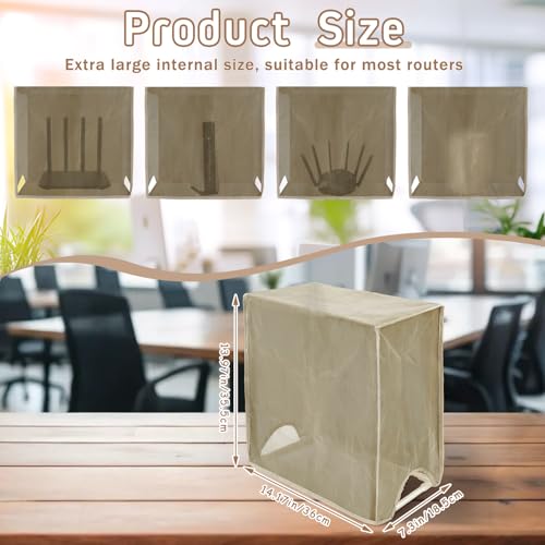 Image of Large WiFi Router Cover, Smart Meter Cover Block 90% of WiFi Router EMF and 5G Electric Meter Faraday Cage Protection