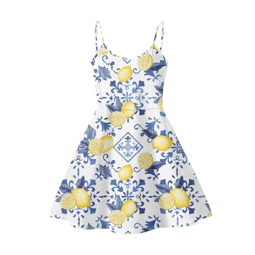 Image of Biyejit Women Casual Loose Dress Strap Long Summer Beach Swing Dress