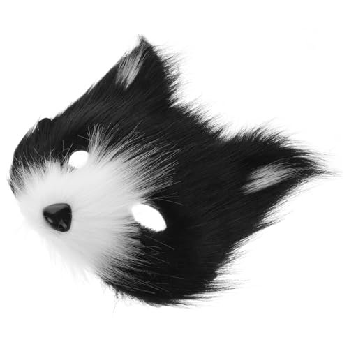 Luxshiny Halloween Half Face Animal Masquerade for Boys and Adults Lightweight Breathable Cosplay Costume Accessory for Halloween Parties Events