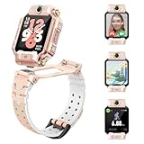 imoo X10 Smartwatch per Bambini, Chiamate 4G Video e Tracciatore GPS in Tempo Reale, Doppie Videocamere Separate, Monitor della Frequenza Cardiaca, Modalità Sportive con kit di accessori(Rosa)
