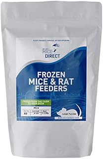 MiceDirect 50 Fuzzie Mice Frozen Fuzzy Feeder Food for Juvenile Corn Hognose & Milk Snakes