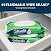 Cottonelle GentlePlus Flushable Wet Wipes with Aloe & Vitamin E, 8 Flip-Top Packs, 42 Wipes Per Pack (336 Total Wipes), Packaging May Vary