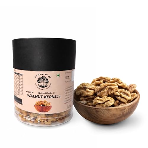 Image of PRITHVI PURE Walnuts Kernels 250 Gram | Natural Crunchy & Nutritious | Akhrot Without Shell | Rich in Omega-3, Protein & Antioxidants | Gluten-Free | Ideal for Snacking, Baking & Cooking