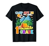 Camp Out In 1st Grade Back To School Gift For Camping Lover T-Shirt