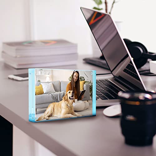 Color Edge Magnet Frame By Canetti-Pastel Aqua 5X7 Inch #TOP2