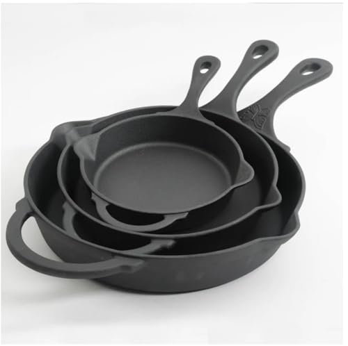 Pioneer Woman Timeless Beauty Cast Iron Set, 3-Piece Fry Pans