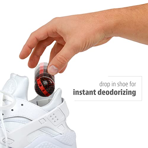 Sneaker Balls Odor-Fighting Shoe Fresheners, Eliminates Unpleasant Smells, Perfect For Sneakers, Gym Bags, Gear Bags, Drawers, Lockers, And More!, Happy, 2 Pack