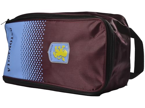 FOCO Aston Villa Football Club Boot Bag, Claret and Blue Fade Design, Sports Equipment Storage