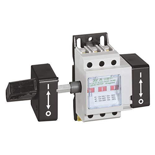 Interrupteur-sectionneur Vistop 32A - 3P avec cde lat.droite - poignée noire