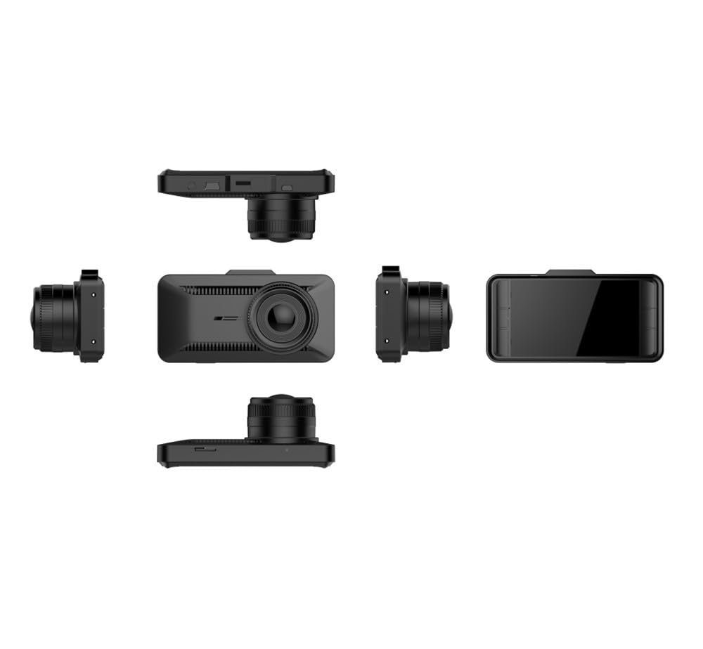 Dashcam 4K Pro – Enregistrement Ultra HD avec Caméras Avant/Arrière, Vision Nocturne et Surveillance 24h/24, Clear Footage Day and Night (Câble abaisseur 1080P+ACC)