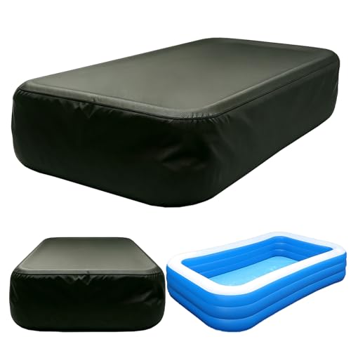 Cubierta inflable rectangular para piscina 130 x 84 pulgadas miniatura 1