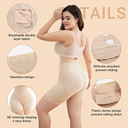 KELLYLEE Shapewear for Women Tummy Control High Waisted Butt Lifter Panties Compression Shorts Postpartum Underwear Boyshorts4