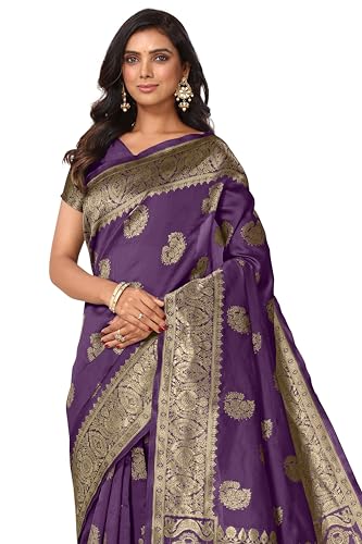 Image of MIRCHI FASHION Women Saree | Jacquard Banarasi Silk Woven Ethnic Motif Office Wear Sari