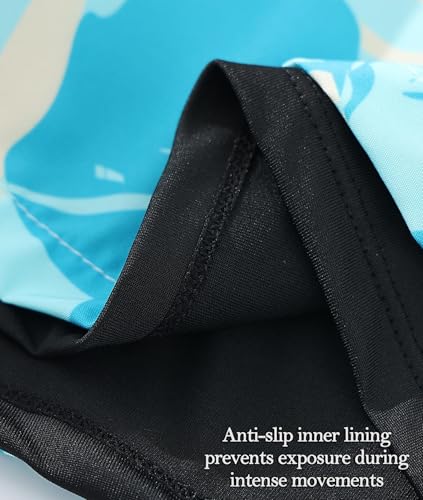 Men's 5" Quick Dry Swim Trunks Stretch Anti-Slip/Exposure Liner Vibrant Prints for Surfing Gym Beach Swimming3