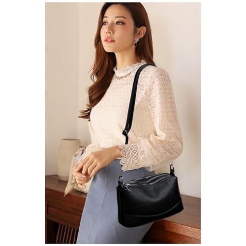 Sac bandoulière grande capacité avec fermeture éclair multicouche - 6