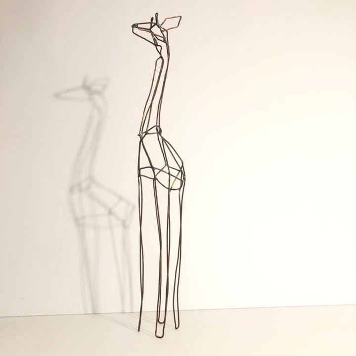 ワイヤーアニマル３Ｄアート キリン