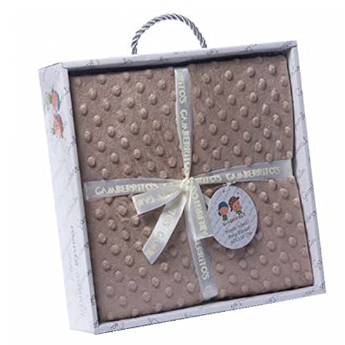 various Manta Burbujas con Borreguillo para Bebés en Color Marrón 0.80 x 1.10 m Manta para recién Nacidos Mantitas para Bebes Suave y Confortable Cálida niña y niño Mantas para Todas Las Estaciones…