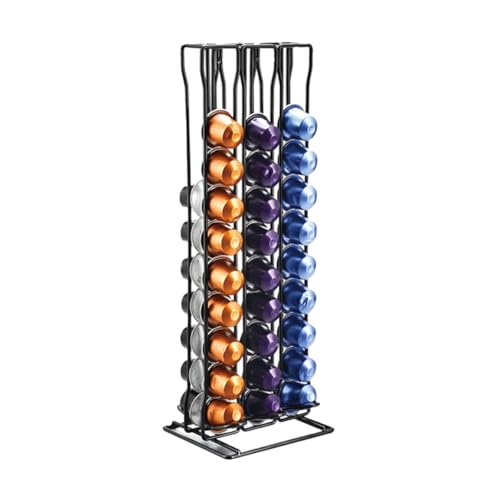 Porta Suporte Para 60 Cápsulas De Café Nespresso Cafeteira Torre Organizadora Aço Inox