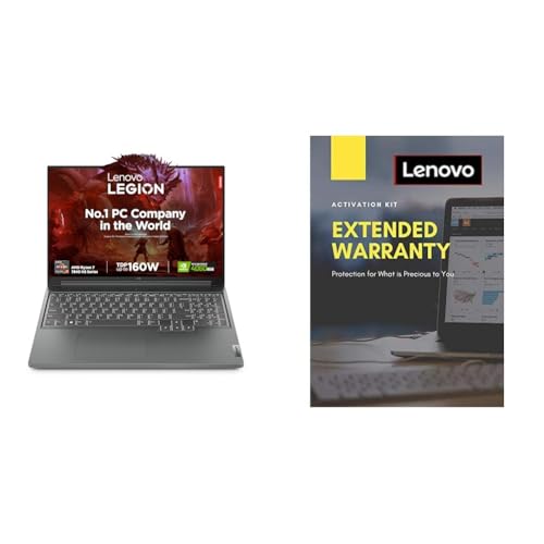 Image of Lenovo Legion Slim 5 AI Powered AMD Ryzen 7 7840HS 16 inch (40.64cm) WQXGA IPS 165Hz 300Nits Gaming Laptop (16GB /1TB SS 2 Year Extended Warranty with Onsite Service(5WS0K75724)