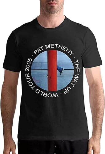 Photo de Men's T-Shirt Pat Metheny Shirt Men's Short Sleeve Lightweight T-Shirts Graphic Cotton Tees Black XXL
