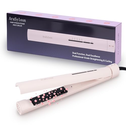 AraSyloen Plancha y Rizador 2 en 1 para Cabello - Plancha Alisadora y Rizadora de Cerámica Iónica 31mm, 5 Temperaturas (140°C-220°C), Calentamiento Rápido en 30s, Ideal para Todo Tipo de Cabello - imagen 7