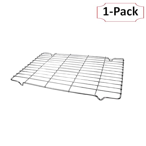 Stainless Steel Cake Cooling Rack - Ideal for Cooling Freshly Baked Muffins, Pizzas, Cookies - Dishwasher Safe 35cm x 22.5cm x 2cm - Image 2