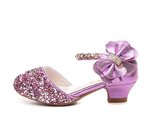 Kid Girls Wedding Sandals Glitter Mary Jane Pumps Bridesmaids Party Princess Dress Shoes (Toddler/Little Girl)2